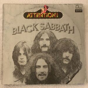 Black Sabbath Attention! Vinyl Record Ozzy Osborne